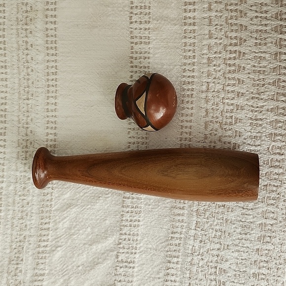 Bud vases, wooden pottery vases, home decoration photo staging farmhouse native - Picture 5 of 8